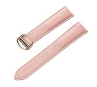 JZWCHQ Cintura cinghia orologio in pelle litchi in pelle morbida cinghia da uomo da uomo sostituzione del cinturino compatibile con accessori di orologi blu di Londra (fibbia di rosa grigia, 14mm)