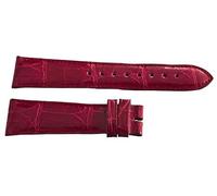 JZWCHQ Cinturino da orologio da orologio in pelle di alligatore rosso da 20 mm di Locman