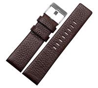 JZWCHQ Cinturino in vera pelle da 22 mm, 24 mm, 26 mm, 28 mm, 30 mm, per orologio diesel DZ7259 DZ7256 DZ7265 (colore: 10 mm fibbia in oro, dimensioni: 22 mm)