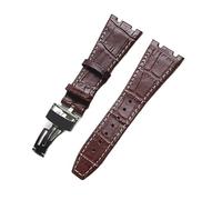 JZWCHQ Classica vera pelle di guardia in pelle per AP Off Off Shore Watch Strap Black Brown Men Bracciale Distribuzione del braccialetto