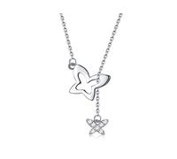 JZWCHQ Collana a doppio ciondolo farfalla intarsiato 5a cubic zircone femminile fine gioielli fidanzata regalo in Cina