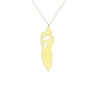 JZWCHQ Collana Abbraccio in Argento Sterling 925 per Donne Uomini Coppie Amanti Abbraccio Ciondolo Simbolo Infinito collane Collana Abbraccio Bacio collane Abbraccio per