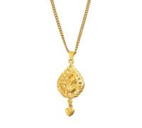 JZWCHQ Collana con ciondolo a forma di cuore, da uomo e da donna