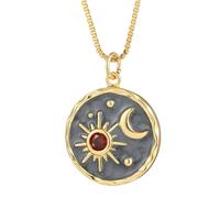 JZWCHQ Collana con Ciondolo malocchio in Oro 14K per Donne e Uomini Collana con Cuore malvagio Occhio Blu con Collare Solare per Cani Lunghi e Carini Collana con Ciondolo malocchio colorato