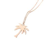 JZWCHQ Collana con Palma da Donna, Argento Sterling 925, Palma Tropicale, Collana da Spiaggia con Albero di Cocco, Ciondolo con Palma, Vocazione alla Spiaggia Hawaiana, Collane con Palma da Donna,