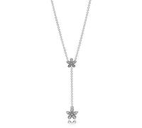 JZWCHQ Collana con Pendenti in Argento Sterling 100% 925 1: 1 Blocca la Tua Collana di promesse Ti Amo Margherite abbaglianti