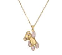 JZWCHQ Collana dell'orso per Donne, Ciondolo di Orso Felice, Collana di Orso gommoso,