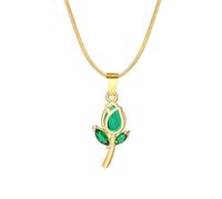 JZWCHQ Collana di tulipica Lucida