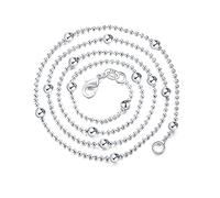 JZWCHQ Collana girocollo in perla collana di legame gioielli per ragazze 16-24 pollici catene + chiusura ad aragosta, 40cm