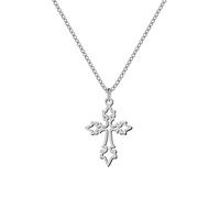 JZWCHQ Collana in Acciaio Inossidabile Collana con Pendente a Croce Vintage Collana Girocollo Gioielli Collana di Moda Gioielli da Donna Regali per Feste Gotiche