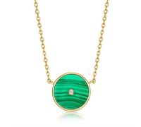 JZWCHQ Collana per Donne Malachite Naturale 5A ENGAGGIO per INVIO COMPETTO