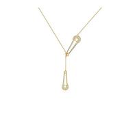 JZWCHQ Collana personalità Moda Collana con Spilla Donna Estate Leggera Lusso Temperamento Catena con clavicola Collana Decorativa Unica Collane per Le Donne