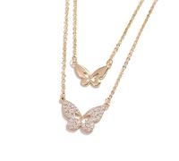 JZWCHQ Collane, 925 Trend boemiano Collana Farfalla Donne Summer Beach Gioielli Casuals Regali per la Ragazza