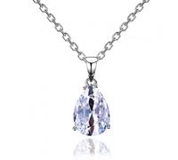 JZWCHQ Collane Femminili Pendenti 925 Gioielli in Argento Colore Goccia d'Acqua Gemma Collana a Ciondolo Festa Regalo Regalo di Nozze Gioielli Raffinati