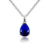 JZWCHQ Collane Femminili Pendenti 925 Gioielli in Argento Colore Goccia d'Acqua Gemma Collana a Ciondolo Festa Regalo Regalo di Nozze Gioielli Raffinati