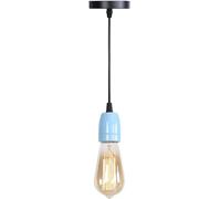 JZWCHQ Colore Ceramica a Testa Singola a Testa Piccola Civile a v-intage luci sospese industriali a v-intage basare Lampada e 27 Dispositivo di Illuminazione Lampada, apparecchi a soffitto Chaner
