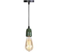 JZWCHQ Colore Ceramica a Testa Singola a Testa Piccola Civile a v-intage luci sospese industriali a v-intage basare Lampada e 27 Dispositivo di Illuminazione Lampada, apparecchi a soffitto Chaner