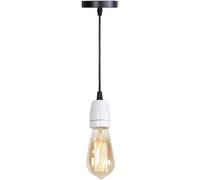 JZWCHQ Colore Ceramica a Testa Singola a Testa Piccola Civile a v-intage luci sospese industriali a v-intage basare Lampada e 27 Dispositivo di Illuminazione Lampada, apparecchi a soffitto Chaner