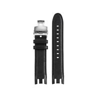 JZWCHQ Compatibile con Swatch YRS Series White Blue Brown in pelle marrone cinturino YRS403 412 412 402G Fine curve Catena di orologi da 21 mm Bracciale a banda da 21 mm (A01-Brown-B017)