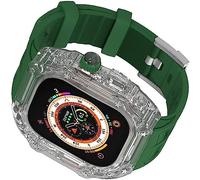 JZWCHQ Copertura per orologi per orologi per shock a pc duro ， per Ultra 49mm 45mm 44mm, kit di modelli sportivi di sostituzione trasparente MOD ， per IWatch Series 8/7/6/5/4/SE Upgrade