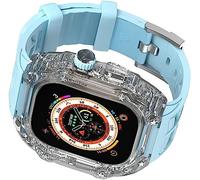 JZWCHQ Copertura per orologi per orologi per shock a pc duro , per Ultra 49mm 45mm 44mm, kit di modelli sportivi di sostituzione trasparente MOD , per IWatch Series 8/7/6/5/4/SE Upgrade
