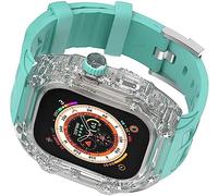JZWCHQ Copertura per orologi per orologi per shock a pc duro ， per Ultra 49mm 45mm 44mm, kit di modelli sportivi di sostituzione trasparente MOD ， per IWatch Series 8/7/6/5/4/SE Upgrade