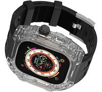 JZWCHQ Copertura per orologi per orologi per shock a pc duro ， per Ultra 49mm 45mm 44mm, kit di modelli sportivi di sostituzione trasparente MOD ， per IWatch Series 8/7/6/5/4/SE Upgrade
