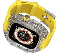 JZWCHQ Copertura per orologi per orologi per shock a pc duro ， per Ultra 49mm 45mm 44mm, kit di modelli sportivi di sostituzione trasparente MOD ， per IWatch Series 8/7/6/5/4/SE Upgrade