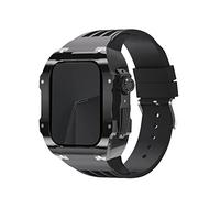 JZWCHQ Custodia di modifica dell'orologio trasparente di lusso ， per kit mod fai -da -te 45 mm 45 mm+cinturino in gomma ， per banda 45/44 mm SE 8 7 6 5 4 SE