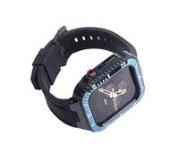 JZWCHQ Custodia di Orologio in Metallo Kit modificato con Banda ， per Banda Serie 8 7 45mm ， Coperchio in Acciaio Inossidabile+Accessori Set retrofit Cinturino ， per Serie 6 5 4 SE