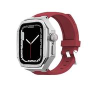 JZWCHQ Custodia in acciaio inossidabile in lega di orologio in metallo in gambo ， per accessori per orologi da orologio in silicone serie di orologi da 42 mm di orologi da 46 mm.