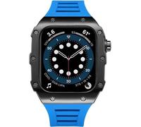 JZWCHQ Custodia per orologio in acciaio inossidabile Banda in silicone , per serie 8 7 6 5 4 SE 45mm 44 mm Accessori di sostituzione , UOMINO DONNE DONNA MOD CASO MOD CASE METTA