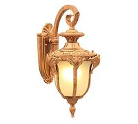 JZWCHQ da a Parete da Esterno in Alluminio in Alluminio a Parete Impermeabile Esterni Esterni in Vetro retrò Lampada Lanterna Vintage Lampada Tradizionale Illuminazione capovolta
