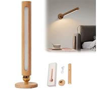 JZWCHQ da da a Parete dimmerabile in Legno LED con Controllo del Touch, Magnetico semaforo da Parete Esterno Illuminazione da Parete da Parete Le luci murali Decorative a Parete a Parete 360 ° Pronzo