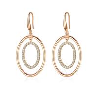 JZWCHQ Earring Ladies gioielli classici Classici Orecchini a sospensione semplici gioielli lucidi Eleganti orecchini da ballo squisiti Orecchini da donna