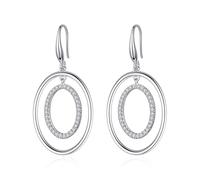 JZWCHQ Earring Ladies gioielli classici Classici Orecchini a sospensione semplici gioielli lucidi Eleganti orecchini da ballo squisiti Orecchini da donna