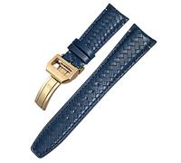JZWCHQ End Curved Cowhide Woven Watchband 20mm 21mm 22mm Fit per IWC Portugieser Pilots Genuina cinghia di orologio in pelle