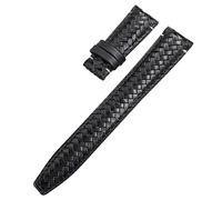 JZWCHQ End Curved Cowhide Woven Watchband 20mm 21mm 22mm Fit per IWC Portugieser Pilots Genuina cinghia di orologio in pelle
