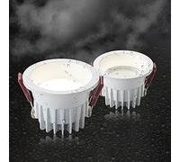 JZWCHQ Faretto a LED da soffitto Kit di Illuminazione a Disco da Incasso IP65 Lampada da Doccia Impermeabile, 2 Pezzi Lampada Spot da Accento direzionale con Montaggio a Incasso, Faretti da soffitto