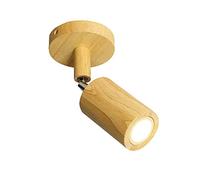 JZWCHQ Faretto da soffitto in Legno Faretto orientabile da Incasso per Display a LED con Montaggio su Superficie, Lampada direzionale per Montaggio a soffitto Lampada Spot d'accento, 6W modalità