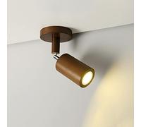 JZWCHQ Faretto da soffitto in Legno Faretto orientabile da Incasso per Display a LED con Montaggio su Superficie, Lampada direzionale per Montaggio a soffitto Lampada Spot d'accento, 6W modalità