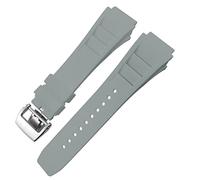 JZWCHQ Fascia d'oro in gomma 20mm 25mm per Richard Spring Bar Silicone Mille Sport Orologio Cingcio Impossibile da braccialetto impermeabile