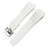 JZWCHQ Fascia d'oro in gomma 20mm 25mm per Richard Spring Bar Silicone Mille Sport Orologio Cingcio Impossibile da braccialetto impermeabile