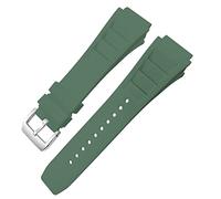 JZWCHQ Fascia d'oro in gomma 20mm 25mm per Richard Spring Bar Silicone Mille Sport Orologio Cingcio Impossibile da braccialetto impermeabile