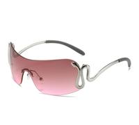 JZWCHQ Fashion One Piece Women O Occhiali da Sole Trendy Overdoor Sun Glasses Ostrew Men Punk Punk Personalizzato Eyewear Uv400