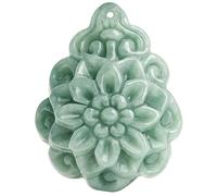 JZWCHQ Feng Shui ricchezza giadeite Collana a Sospensione Rosa autentica Chakra Cristallo Reiki Amulet Fortunato ricchezza di ricchezza da Parte degli Spiriti malvagi Dono di Ispirazione per Le Donne