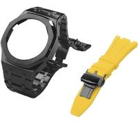 JZWCHQ Gen 5 Metal Watch Case Fehel Strap+Fluororber Watch Band Set , per GA2100 GA2110 GAB2100 GM2100 MOD kit per orologio pieno