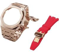 JZWCHQ Gen 5 Metal Watch Case Fehel Strap+FluoRorubber Watch Band Set , per GA2100 GA2110 GAB2100 GM2100 Mod Kit per Watch Full Origin China
