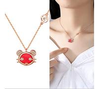 JZWCHQ Gioielli/collane collane per Donne ， Collana a Ciondolo clavicola Lunghezza Totale 15,75 Pollici, la squisita implicazione della Forma Che Sei nei Miei Tipi di Donne del Mio Cuore