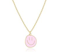 JZWCHQ Gioielli Colorati faccine faccine faccine Oro Oro Paperclip Preppy Gioielli y2k Trendy per Donne Adolescenti Ragazze Gioielli per Ragazze